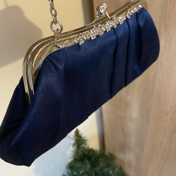 Mini bag, small bag, bag with a chain, satin bag - Picture 3 of 3